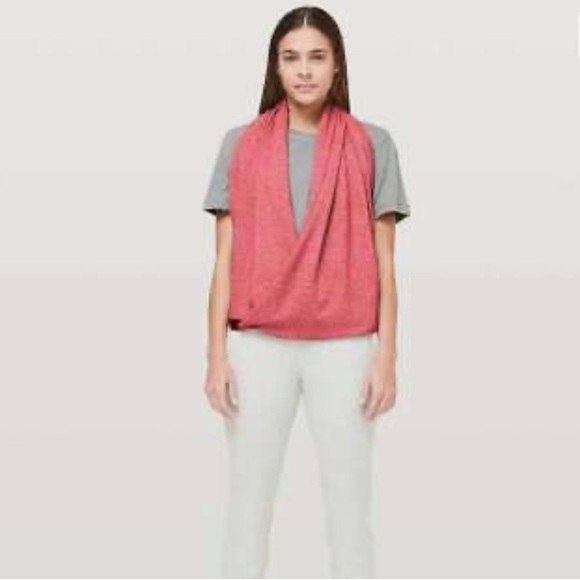 Lululemon Customizable Snap Vinyasa Scarf Heathered Violet Red Rulu - Picture 6 of 6